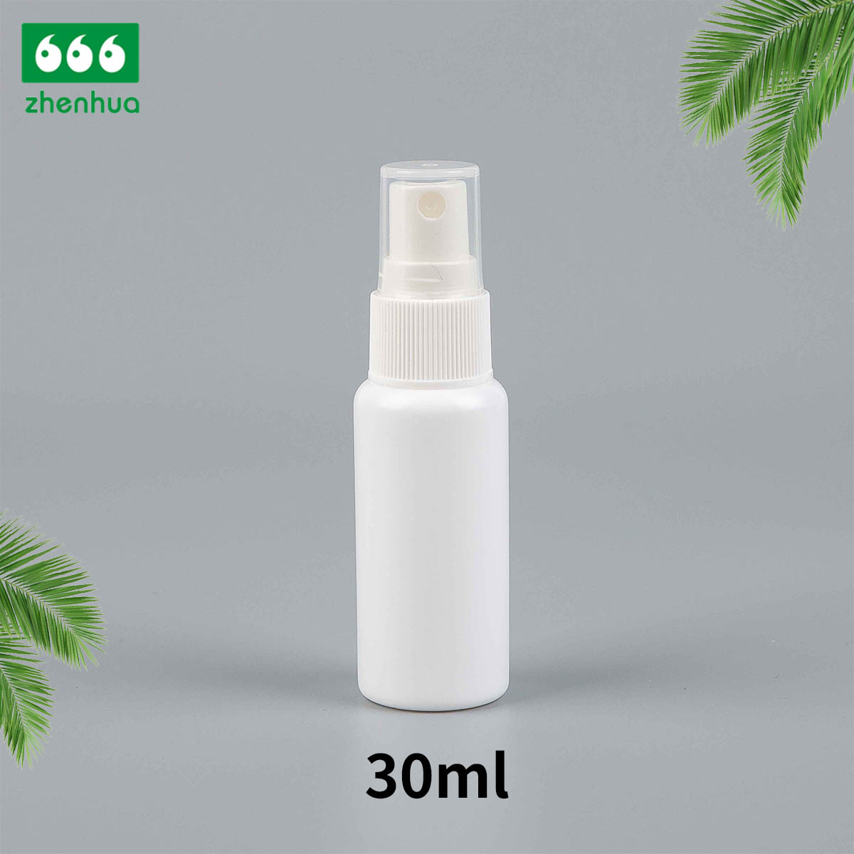 15ml 20ml 30ml 40ml White Round HDPE Medical Mist Sprayer Bottle Empty Portable Liquid Spray Bottle