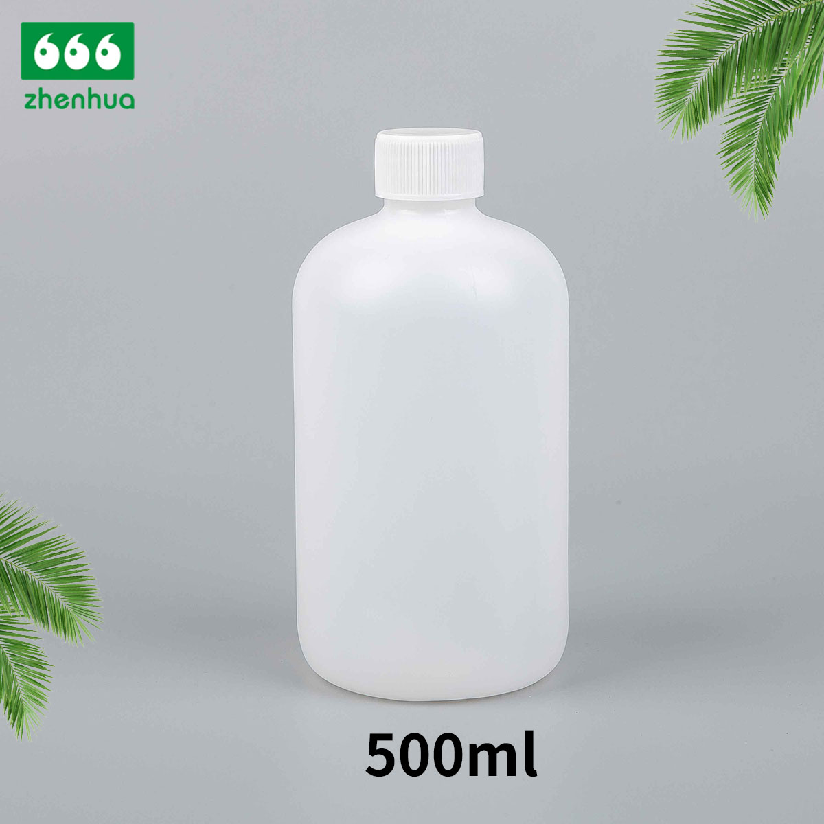 500ml 16oz HDPE Plastic Large Volume Detergent Round Spray Bottle with PE Trigger Gun Sprayer