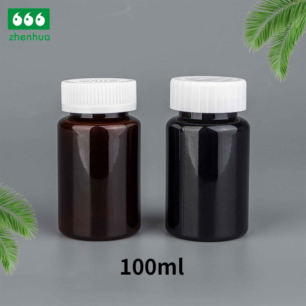 100/120/150/180ml Clear Round Capsule/Vitamin PET Bottle with PE Lined Screw Cap/Aluminum Cap