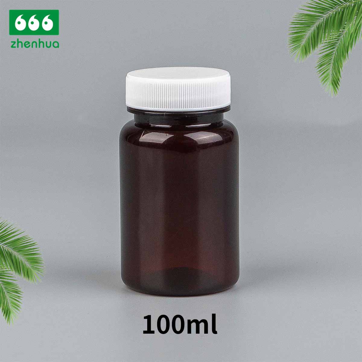 100/120/150/180ml Clear Round Capsule/Vitamin PET Bottle with PE Lined Screw Cap/Aluminum Cap