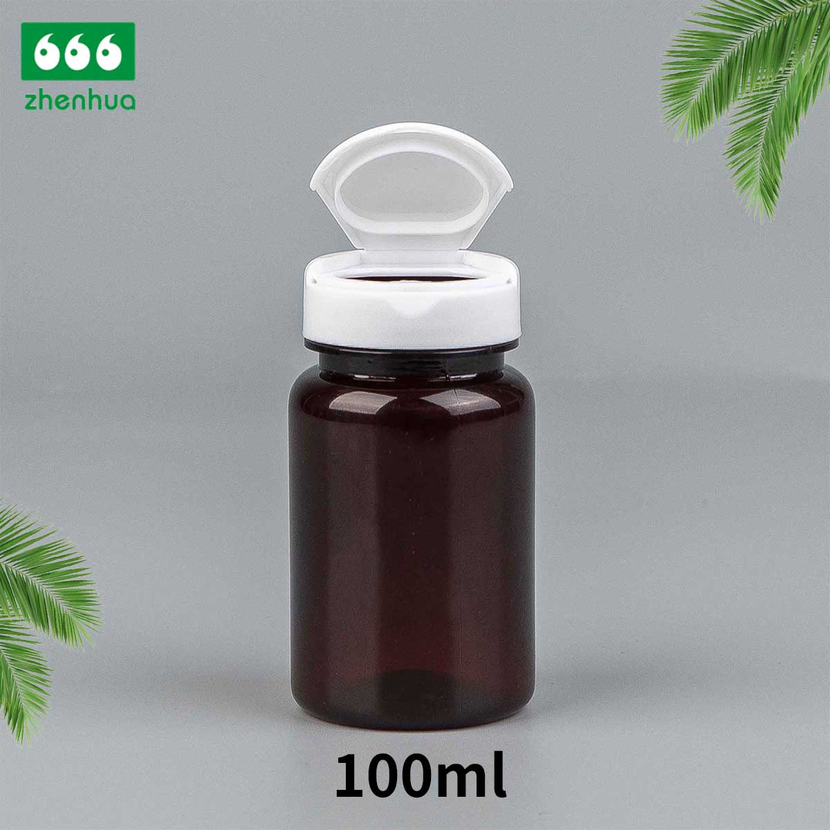 100/120/150/180ml Clear Round Capsule/Vitamin PET Bottle with PE Lined Screw Cap/Aluminum Cap