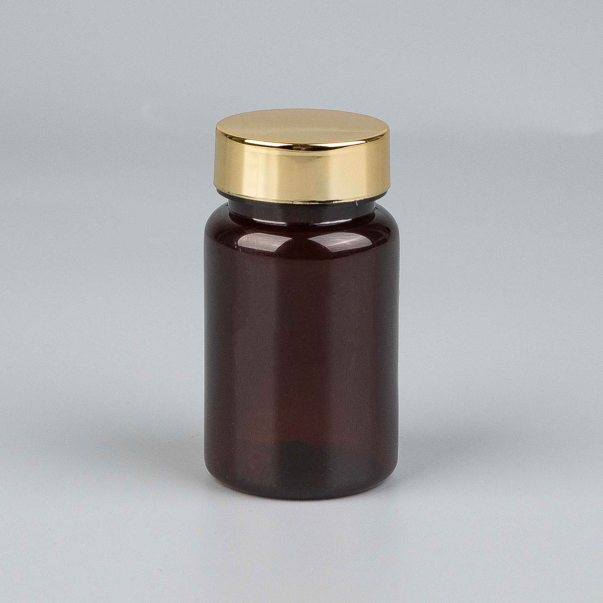 100/120/150/180ml Clear Round Capsule/Vitamin PET Bottle with PE Lined Screw Cap/Aluminum Cap