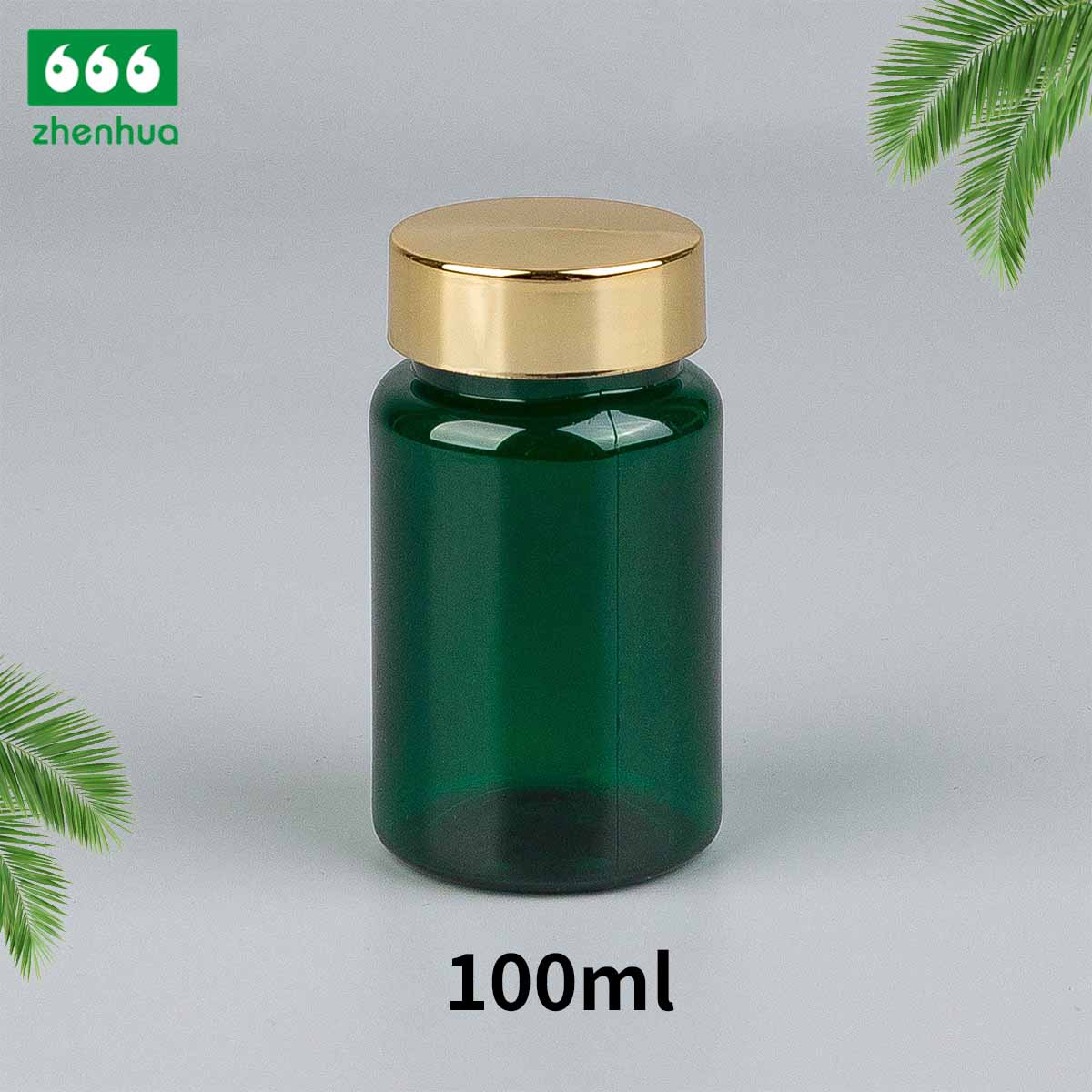 100/120/150/180ml Clear Round Capsule/Vitamin PET Bottle with PE Lined Screw Cap/Aluminum Cap