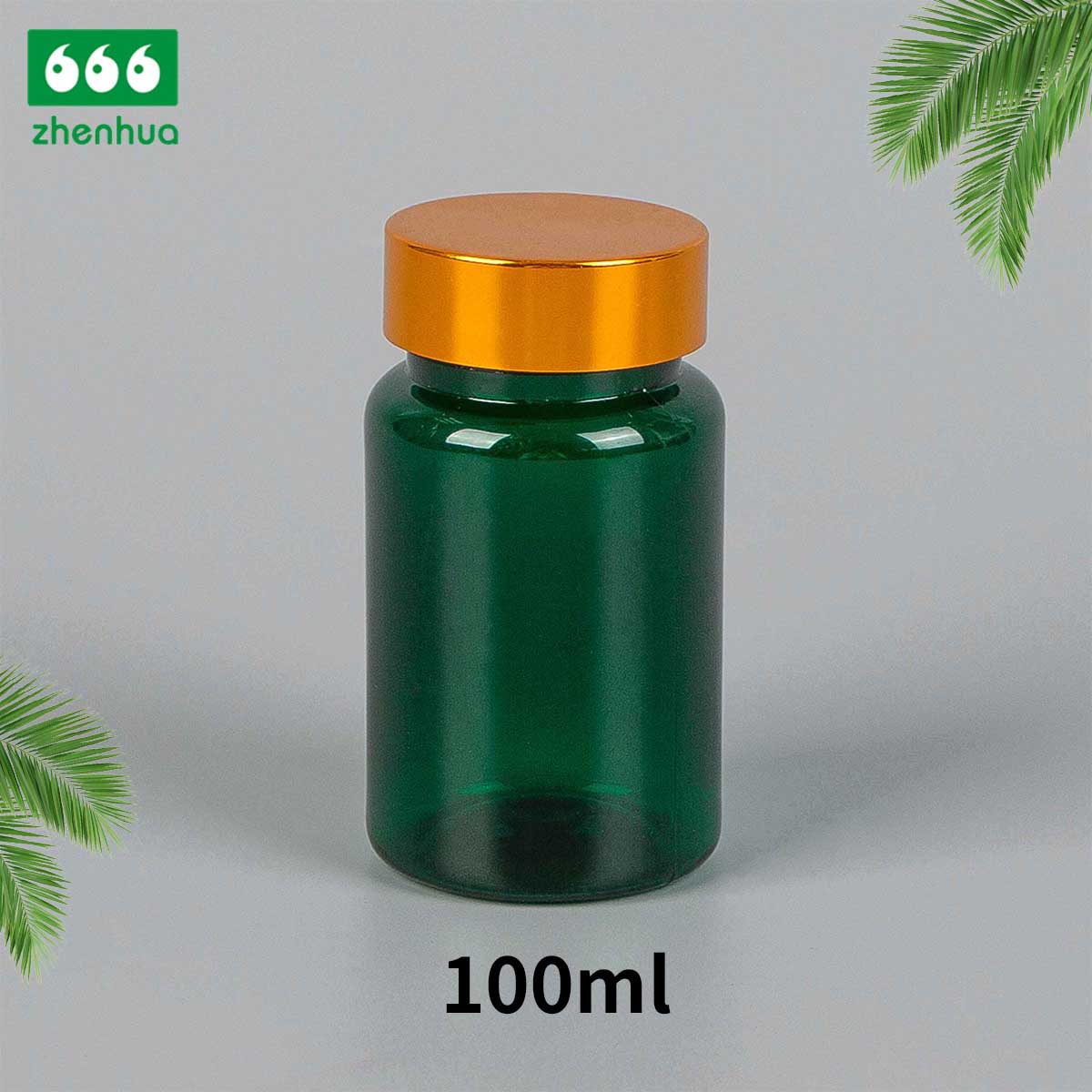 100/120/150/180ml Clear Round Capsule/Vitamin PET Bottle with PE Lined Screw Cap/Aluminum Cap