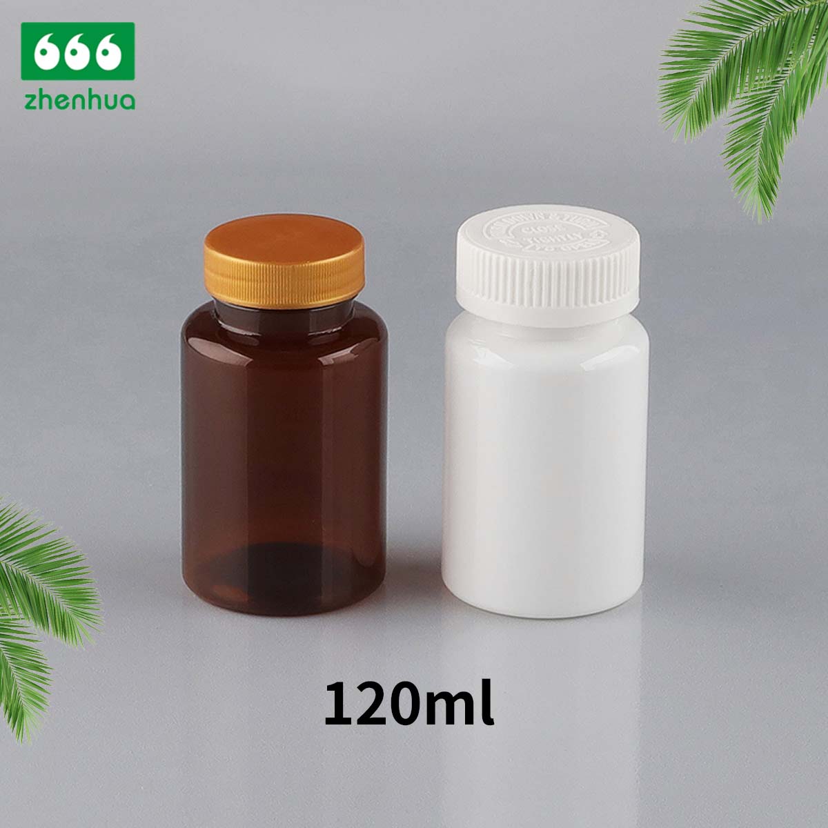 100/120/150/180ml Clear Round Capsule/Vitamin PET Bottle with PE Lined Screw Cap/Aluminum Cap