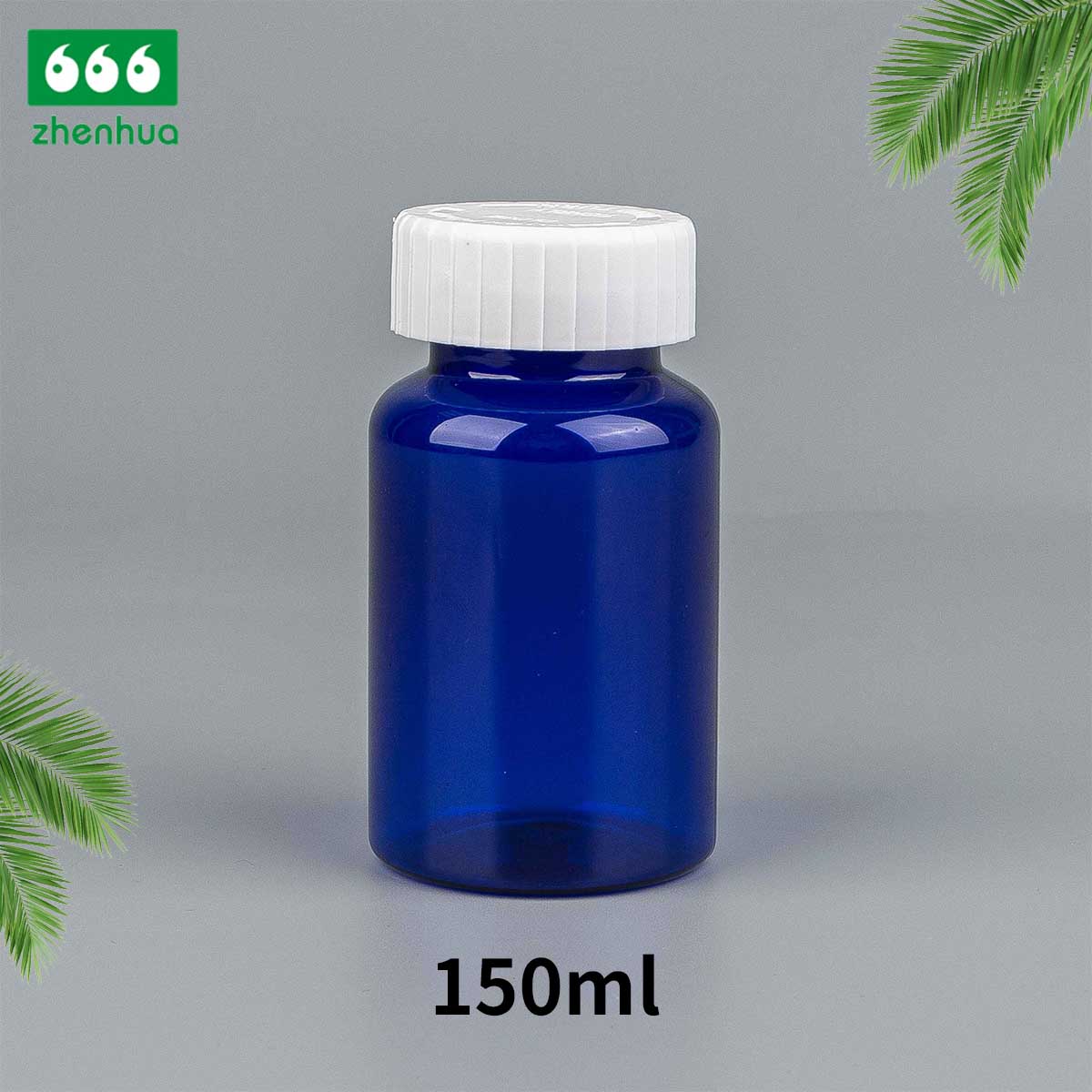 100/120/150/180ml Clear Round Capsule/Vitamin PET Bottle with PE Lined Screw Cap/Aluminum Cap