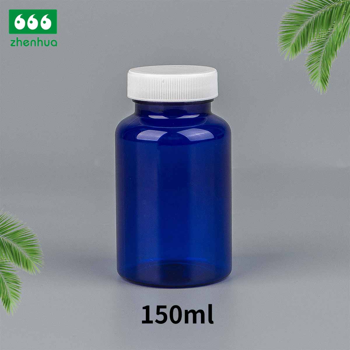 100/120/150/180ml Clear Round Capsule/Vitamin PET Bottle with PE Lined Screw Cap/Aluminum Cap