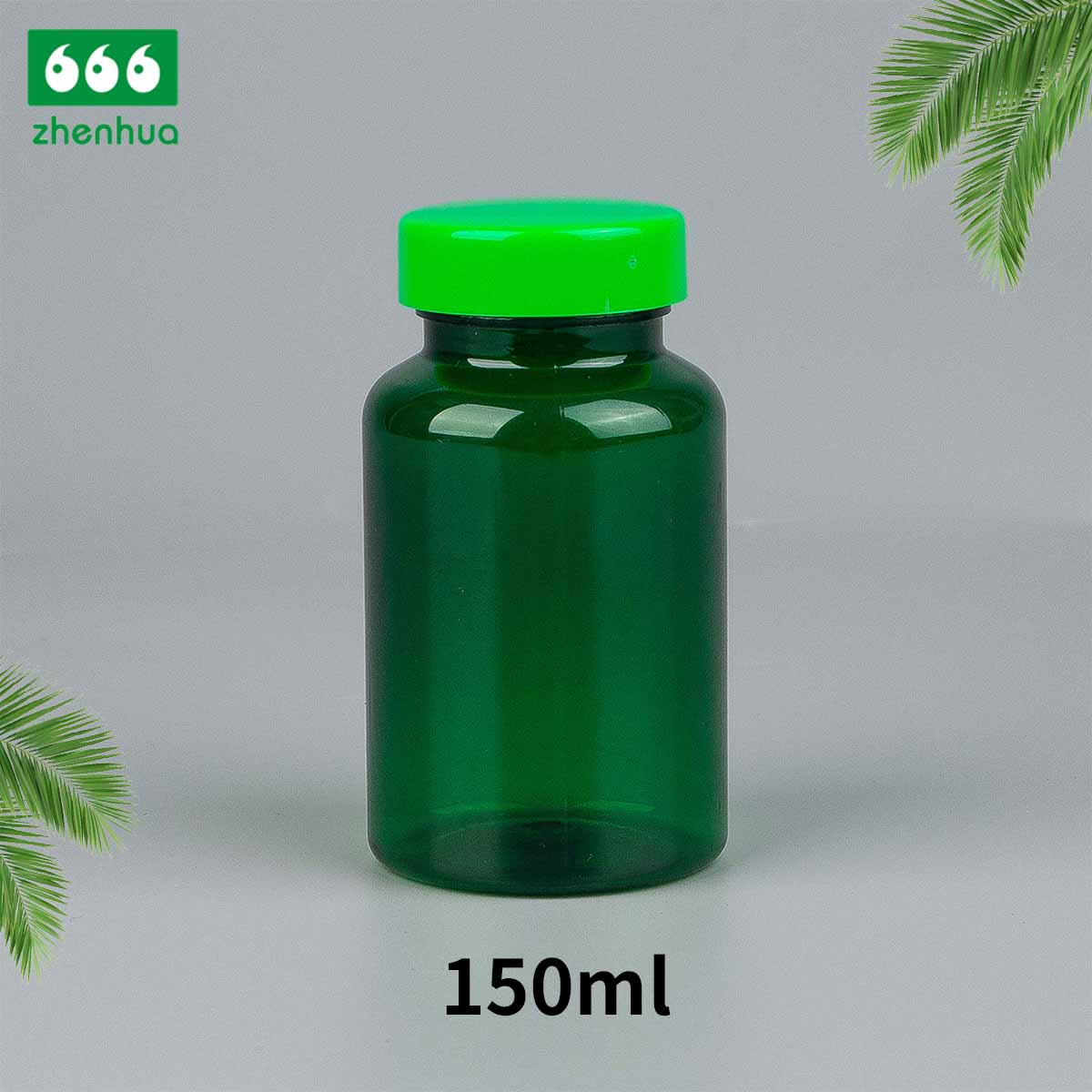 100/120/150/180ml Clear Round Capsule/Vitamin PET Bottle with PE Lined Screw Cap/Aluminum Cap