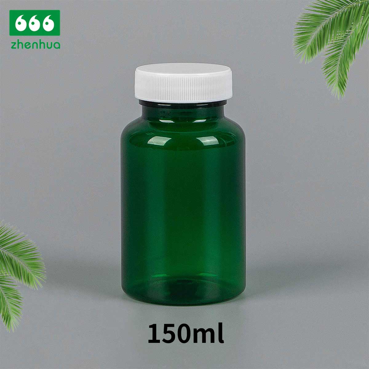 100/120/150/180ml Clear Round Capsule/Vitamin PET Bottle with PE Lined Screw Cap/Aluminum Cap