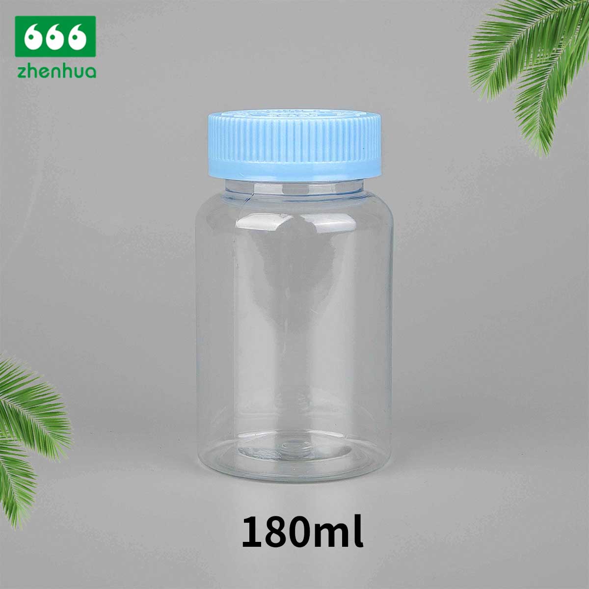 100/120/150/180ml Clear Round Capsule/Vitamin PET Bottle with PE Lined Screw Cap/Aluminum Cap