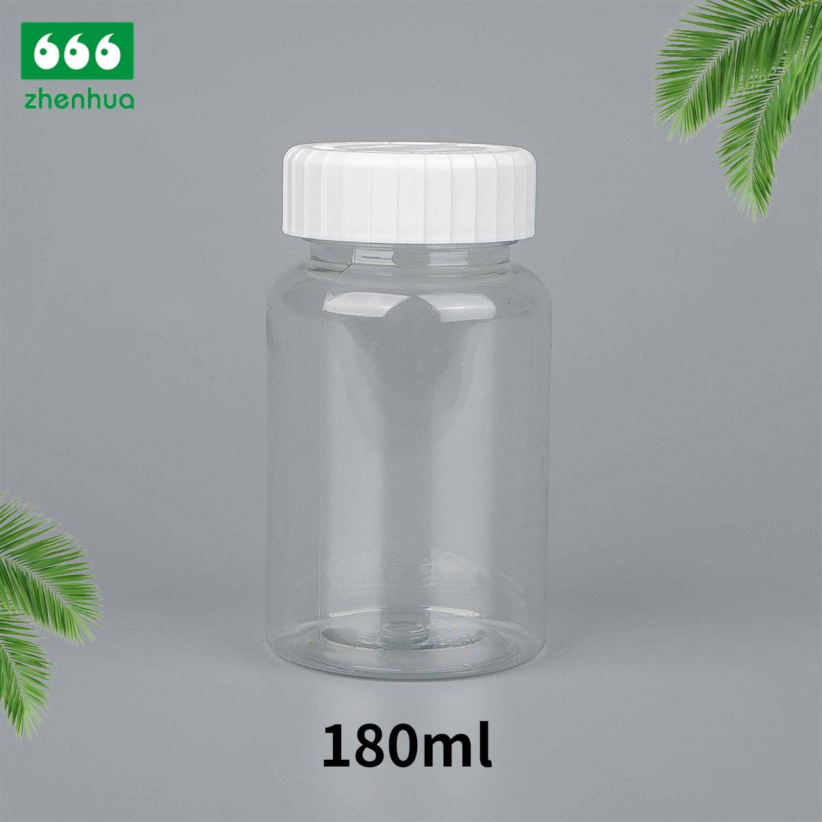 100/120/150/180ml Clear Round Capsule/Vitamin PET Bottle with PE Lined Screw Cap/Aluminum Cap