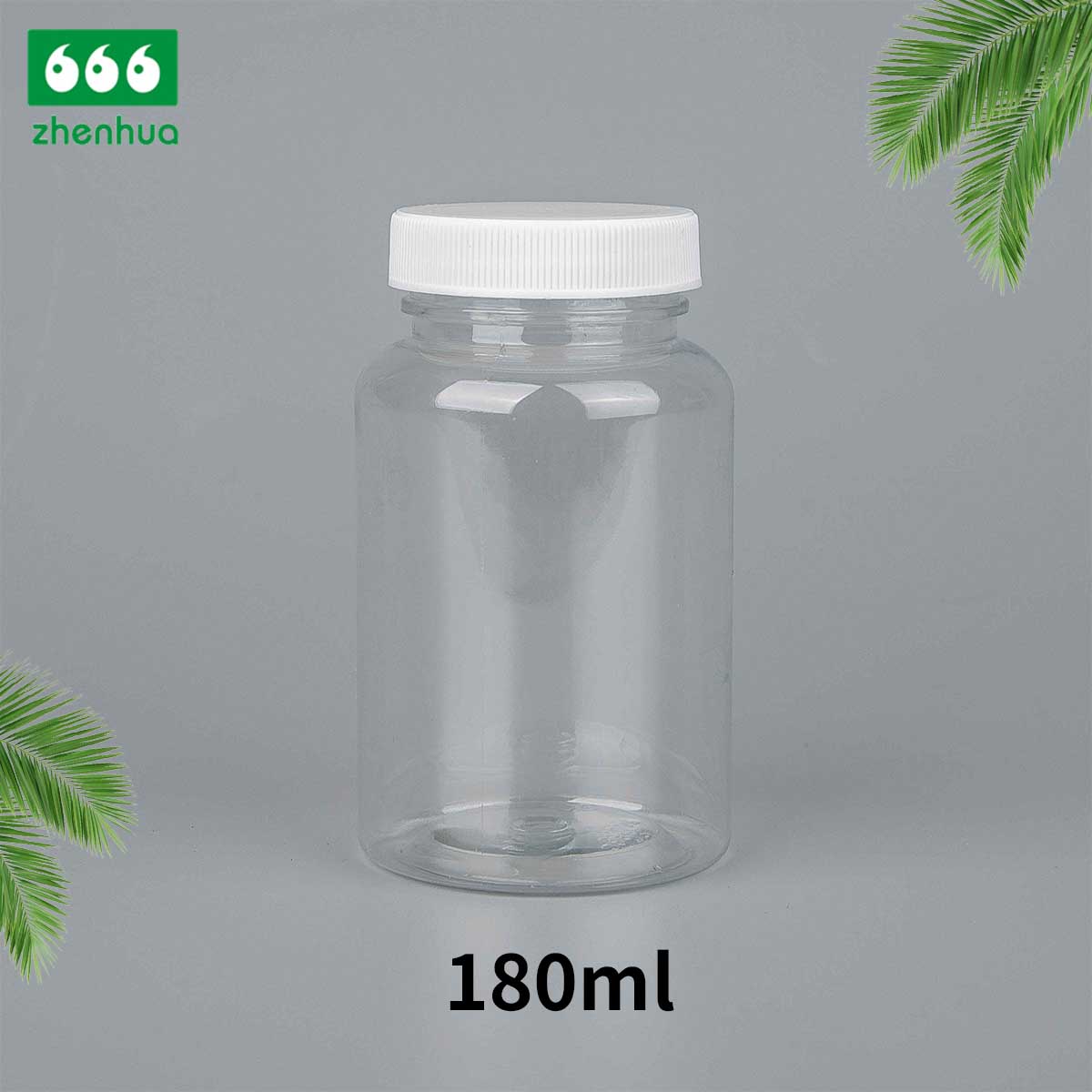 100/120/150/180ml Clear Round Capsule/Vitamin PET Bottle with PE Lined Screw Cap/Aluminum Cap