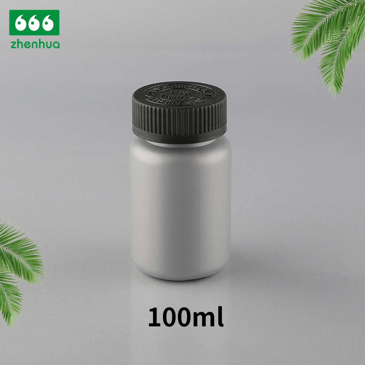100cc 3.5oz Plastic HDPE Medicine Bottle Medicinal-grade Healthcare Supplement Bottle for Pharmacy with PE Lined Screw Cap