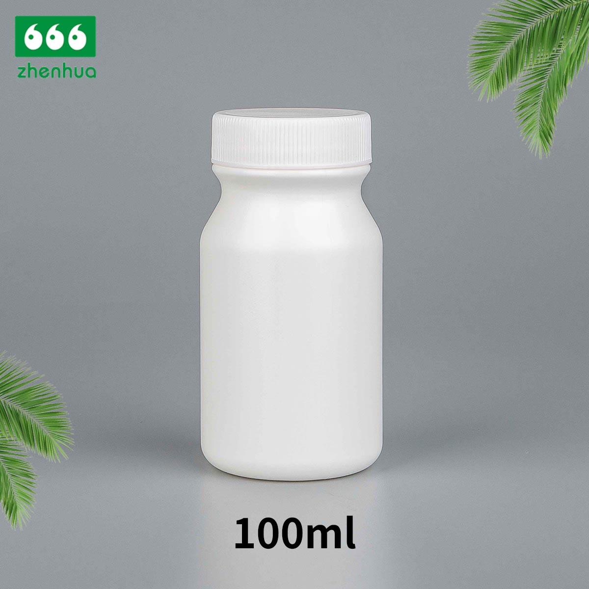 60cc/100cc/175cc Cylinder Vitamin Supplement Capsule HDPE Bottle Tablet Vial with White PE Lined Screw Cap