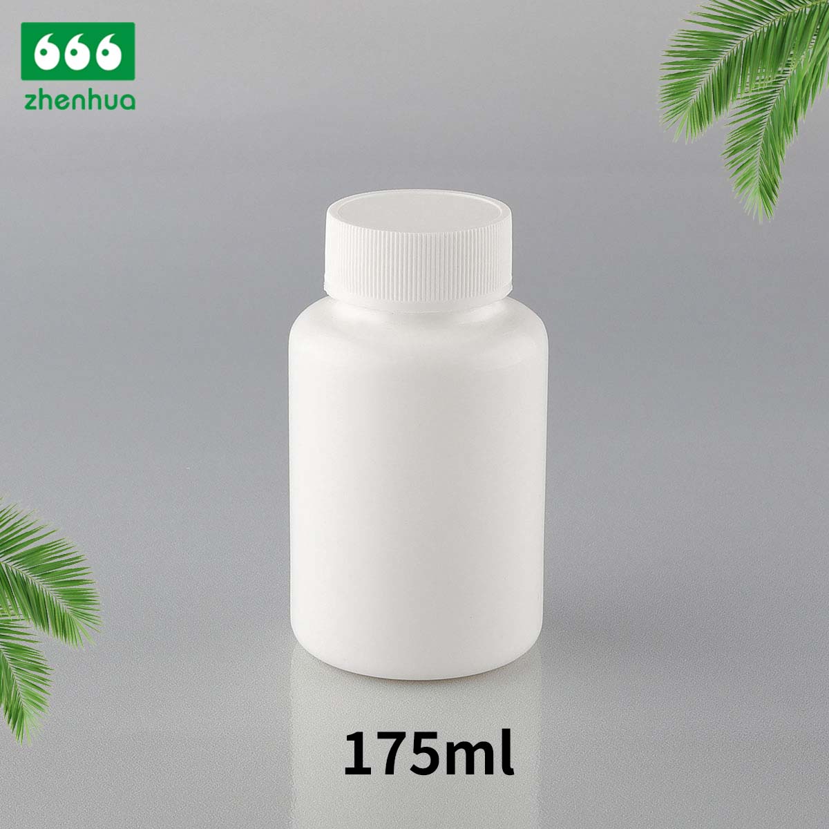 150ML 5OZ Plastic HDPE Round White Tablet Bottles With White PE Screw Cap For Pharmaceutical Packaging