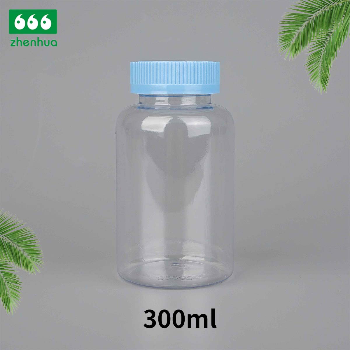 200/300/500/750ml Round Amber Fish Oil/Capsule/Nutritional Supplement PET Bottle with Pressure Screw Cap