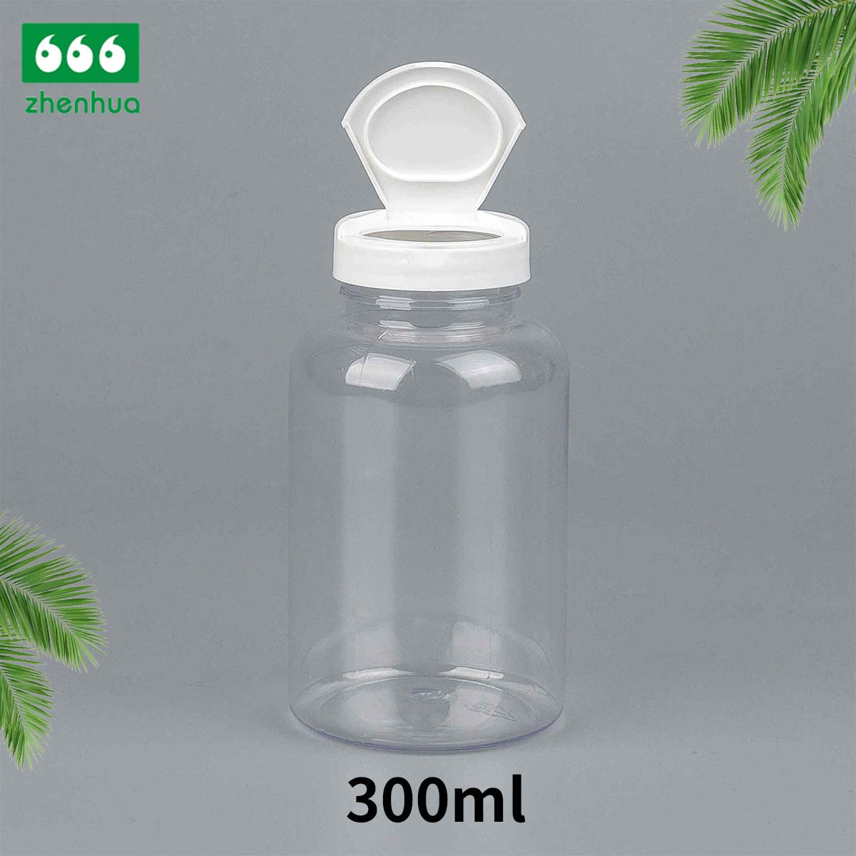 200/300/500/750ml Round Amber Fish Oil/Capsule/Nutritional Supplement PET Bottle with Pressure Screw Cap