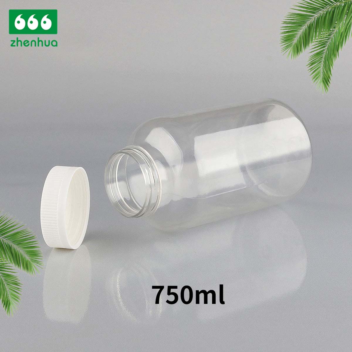 200/300/500/750ml Round Amber Fish Oil/Capsule/Nutritional Supplement PET Bottle with Pressure Screw Cap