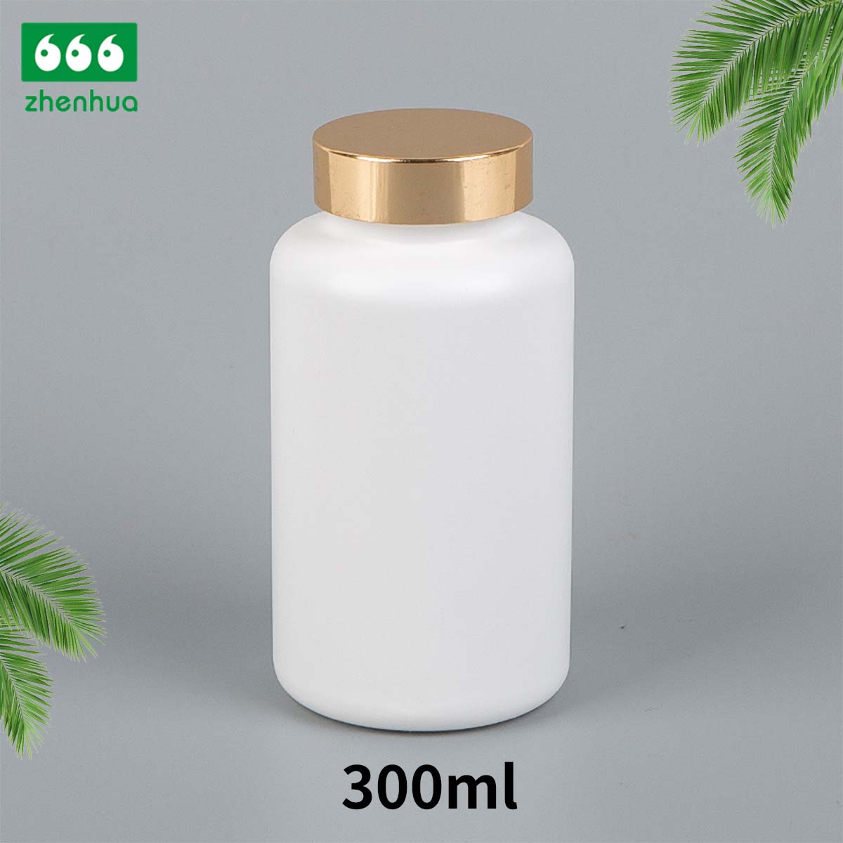120/150/175/300ml White HDPE Vitamin Supplement Bottle Calcium Flakes Fish Oil Capsule Bottle With Flip Top Cap