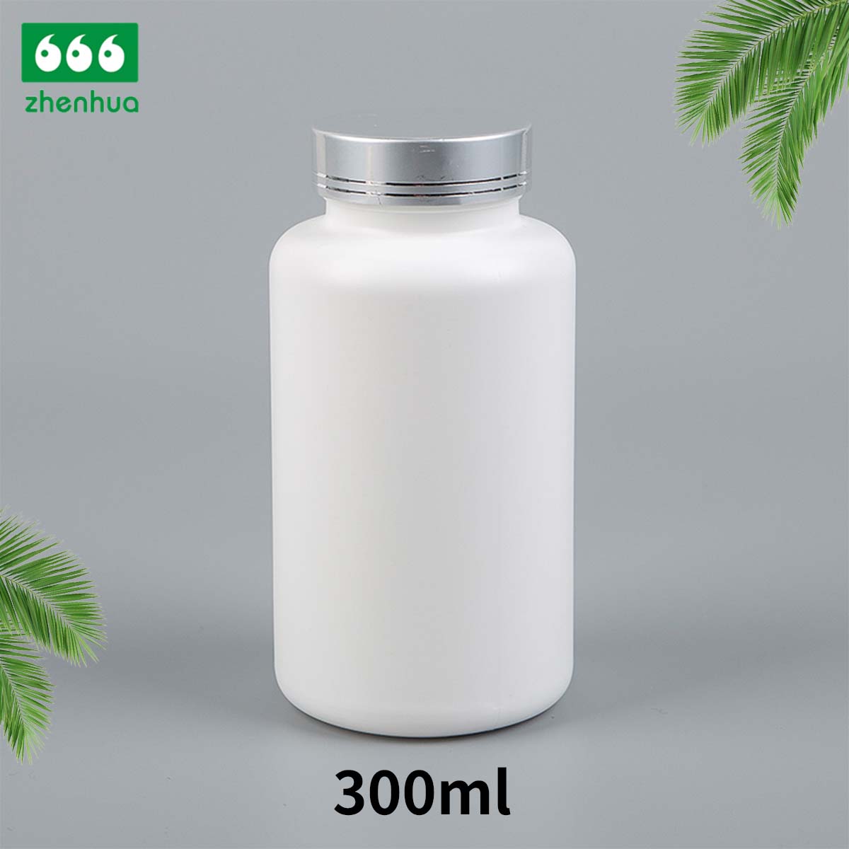 120/150/175/300ml White HDPE Vitamin Supplement Bottle Calcium Flakes Fish Oil Capsule Bottle With Flip Top Cap