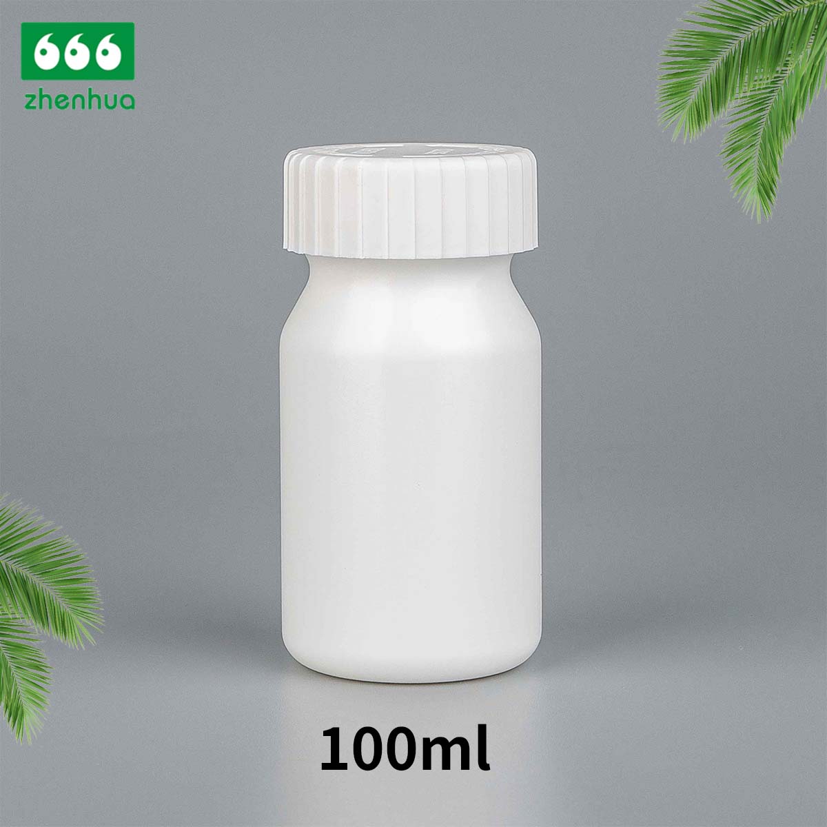 60cc/100cc/175cc Cylinder Vitamin Supplement Capsule HDPE Bottle Tablet Vial with White PE Lined Screw Cap