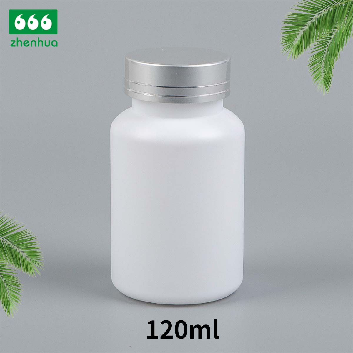 38/400 120cc 4oz Plastic HDPE Solid Granule Medicine Bottle White Round Bottle with White PE Screw Cap