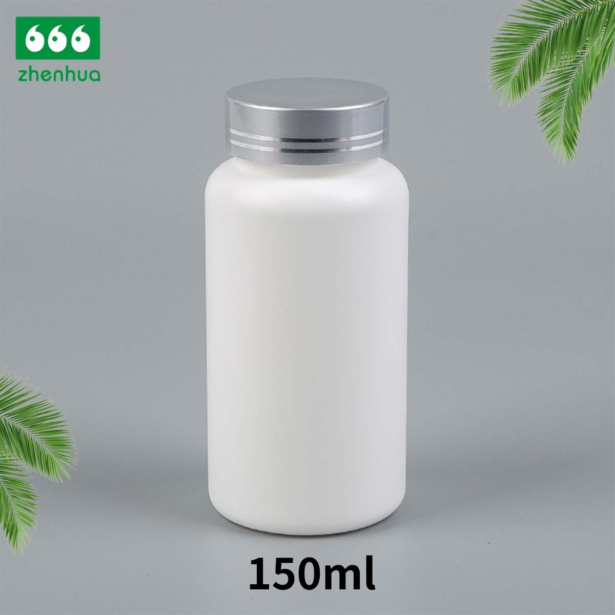 120/150/175/300ml White HDPE Vitamin Supplement Bottle Calcium Flakes Fish Oil Capsule Bottle With Flip Top Cap
