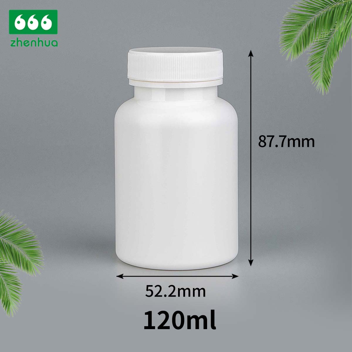 120/150/175/300ml White HDPE Vitamin Supplement Bottle Calcium Flakes Fish Oil Capsule Bottle With Flip Top Cap