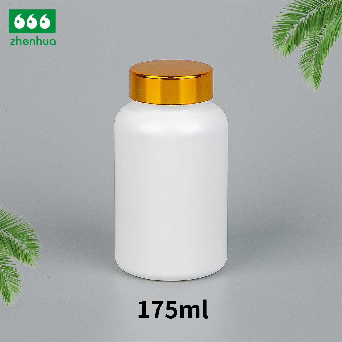 120/150/175/300ml White HDPE Vitamin Supplement Bottle Calcium Flakes Fish Oil Capsule Bottle With Flip Top Cap
