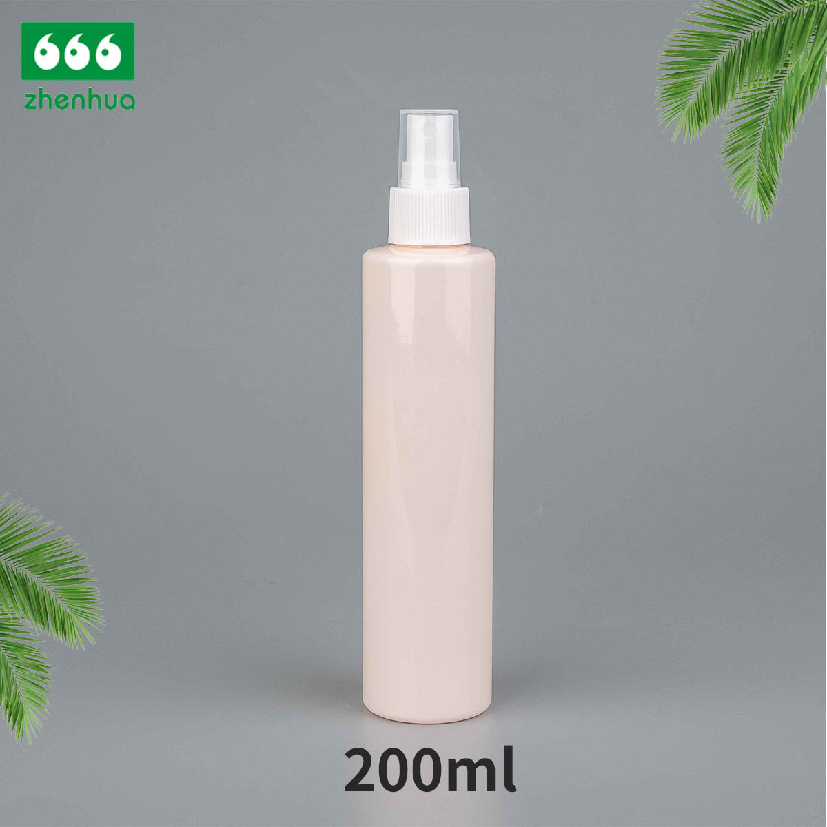120ml/200ml 4oz/6oz Flat Shoulder Cylinder Plastic PET Multicolor Spray Bottle with Fine Mist Sprayer