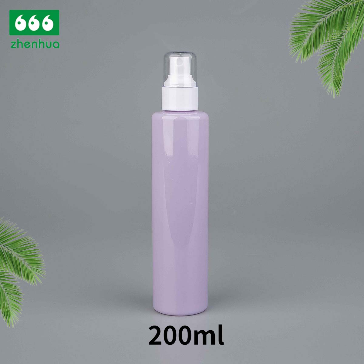 120ml/200ml 4oz/6oz Flat Shoulder Cylinder Plastic PET Multicolor Spray Bottle with Fine Mist Sprayer