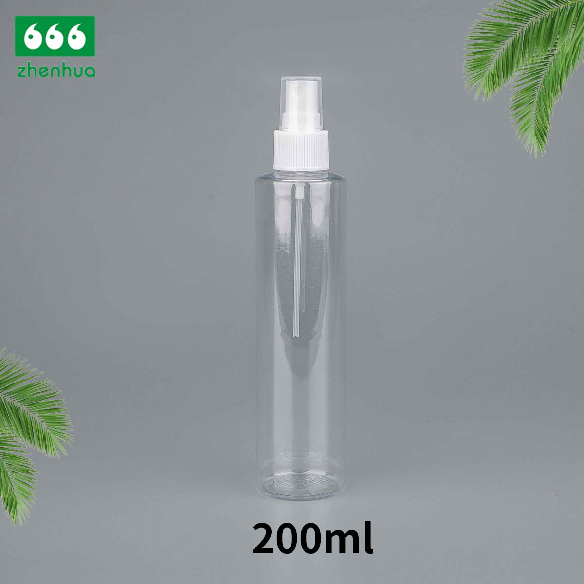 120ml/200ml 4oz/6oz Flat Shoulder Cylinder Plastic PET Multicolor Spray Bottle with Fine Mist Sprayer