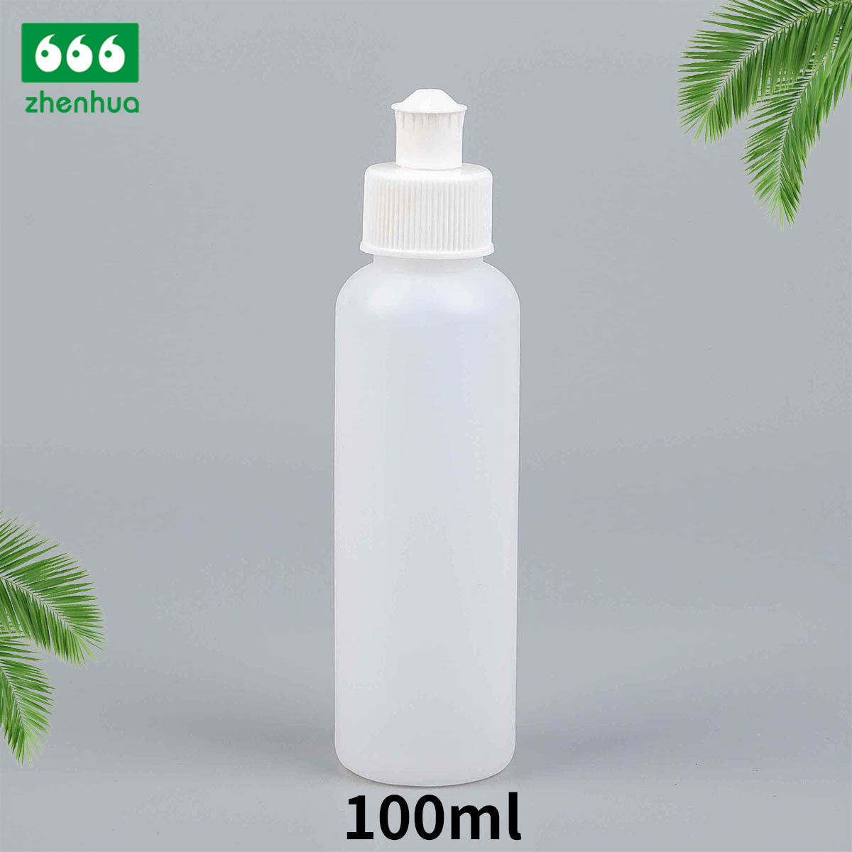 100ml 120ml 150ml 3oz 4oz 5oz Plastic HDPE/LDPE/PCR Round Seasoning Sauce Ketchup Squeeze Bottle with Natural Spout Cap with Red Sealer Tip
