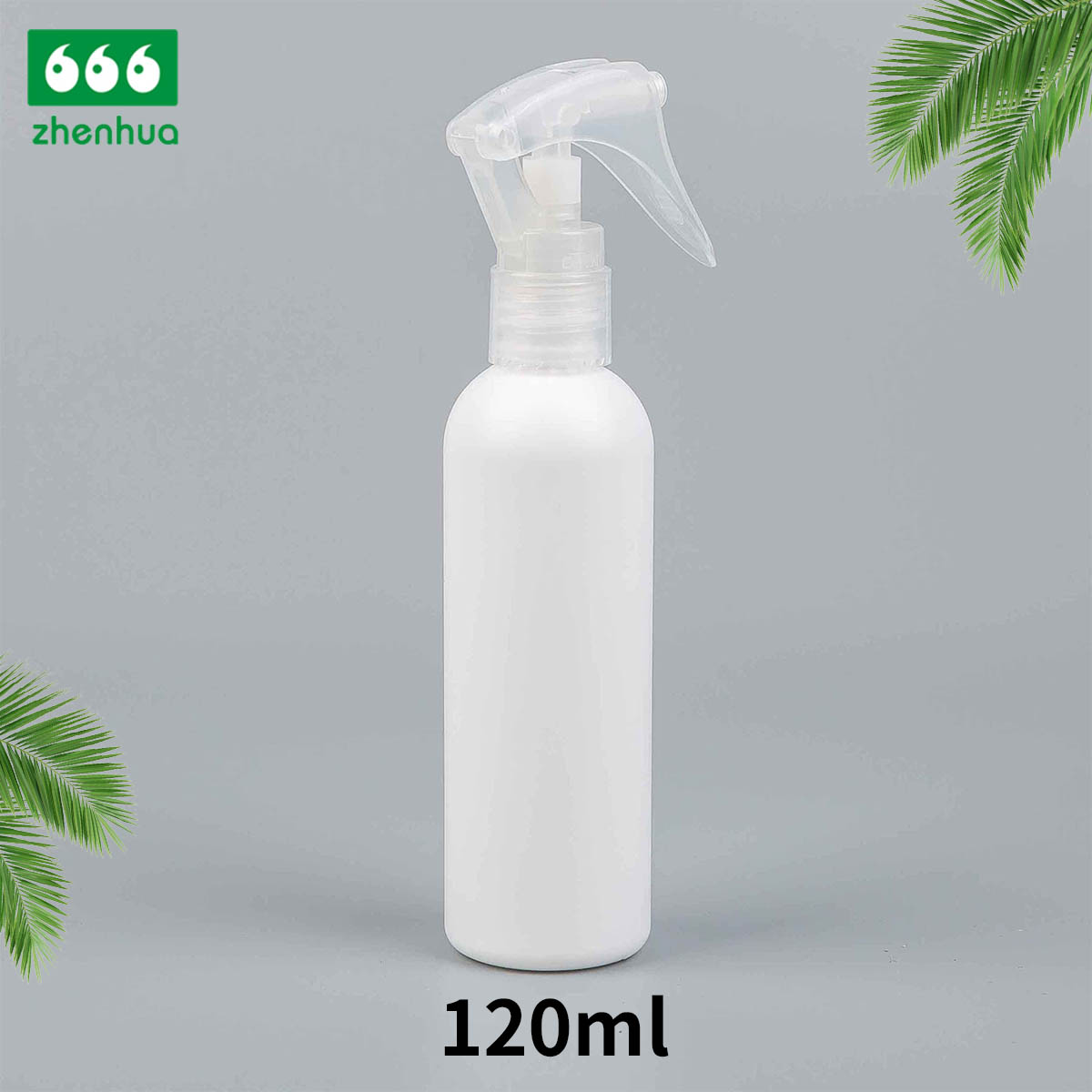 60ml/100ml/120ml/150ml/240ml 2oz/3oz/4oz/5oz/8oz Black/White/Silver Plastic HDPE Bullet Bottle with Mini Trigger Sprayer