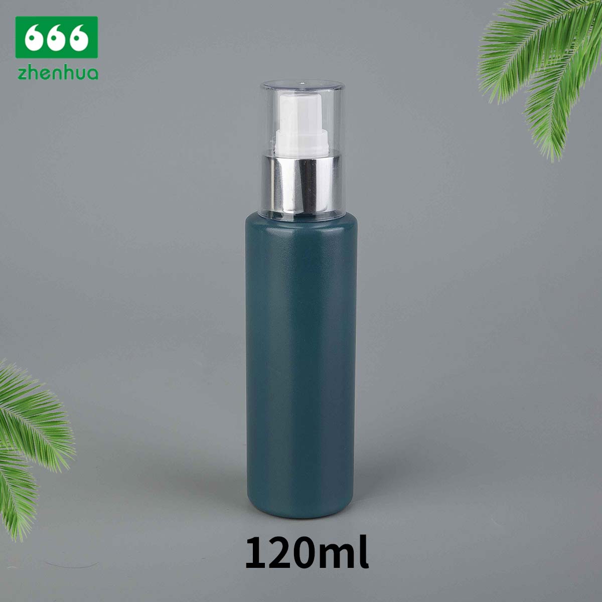 120ml/250ml 4oz/8oz PET Plastic Frosted Sepia/Clear Cylinder Skincare Spray Bottle with Fine Mist Sprayer