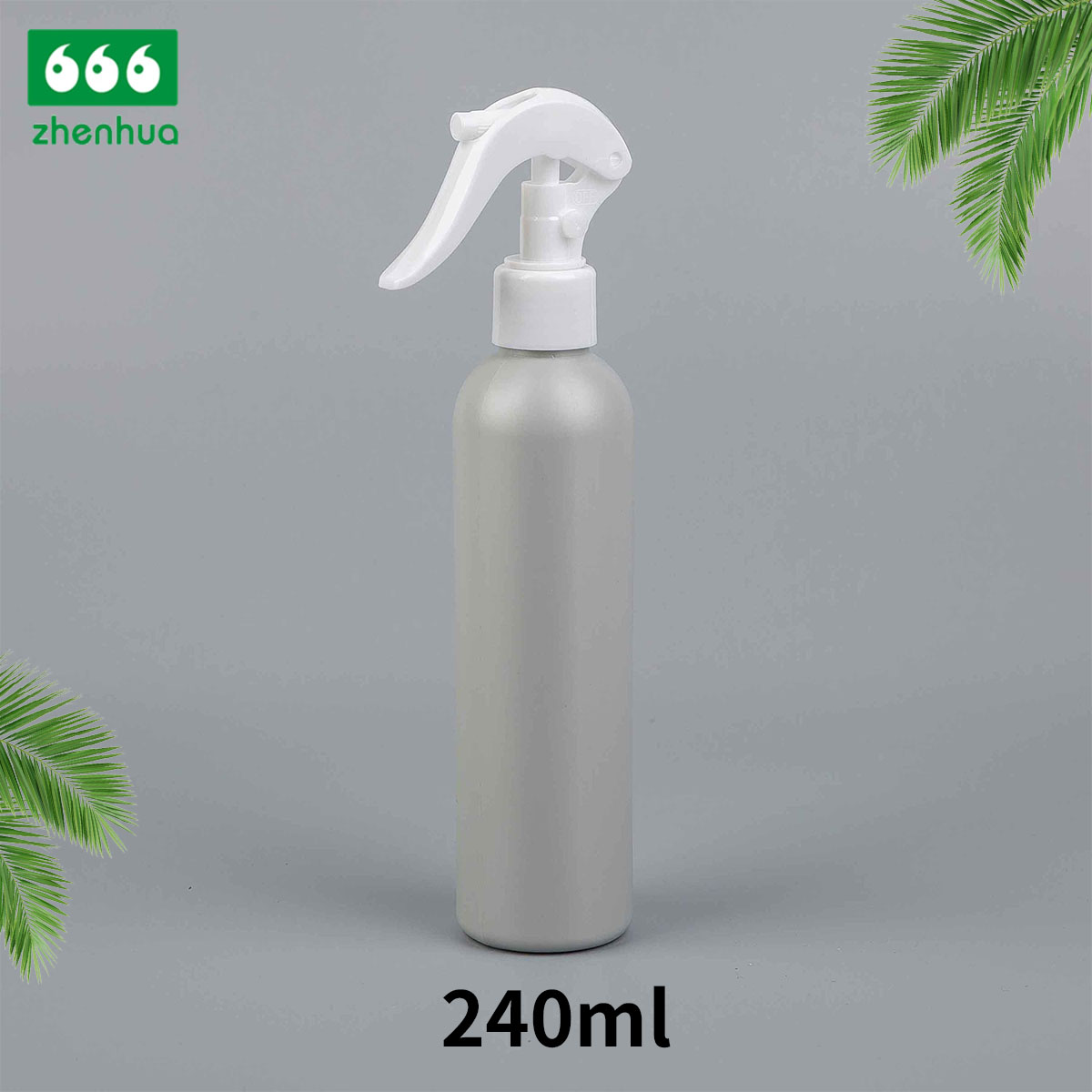 60ml/100ml/120ml/150ml/240ml 2oz/3oz/4oz/5oz/8oz Black/White/Silver Plastic HDPE Bullet Bottle with Mini Trigger Sprayer