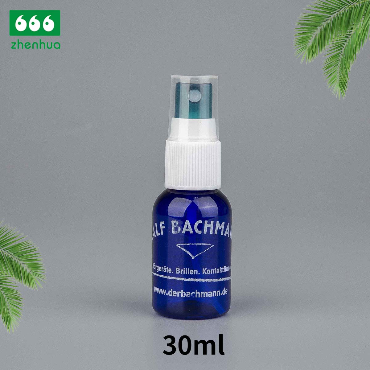 20/415 Finish 30ml 1oz Blue Round Plastic Cleaning Spray PET Bottle