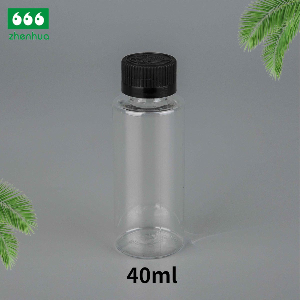 15ml/30ml/40ml/60ml/100ml Cylinder Transparent/Dark Blue BPA-free Plastic PET Concentrates/Extracts Bottle with White PE Lined Screw Cap/Alumnium Screw Cap