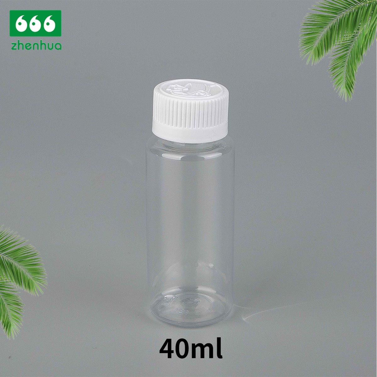 15ml/30ml/40ml/60ml/100ml Cylinder Transparent/Dark Blue BPA-free Plastic PET Concentrates/Extracts Bottle with White PE Lined Screw Cap/Alumnium Screw Cap