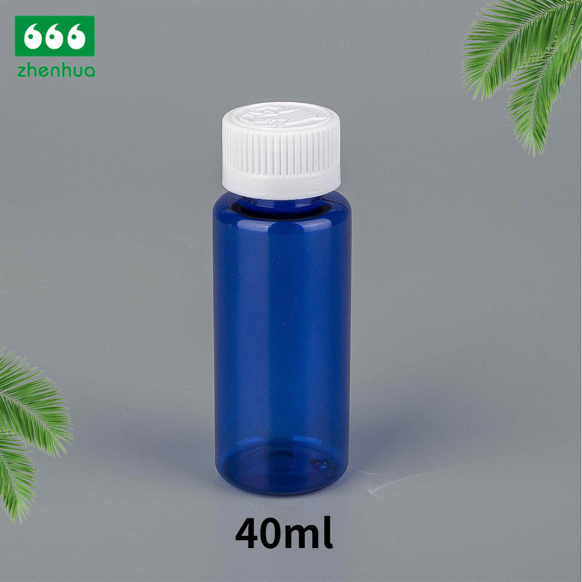 15ml/30ml/40ml/60ml/100ml Cylinder Transparent/Dark Blue BPA-free Plastic PET Concentrates/Extracts Bottle with White PE Lined Screw Cap/Alumnium Screw Cap