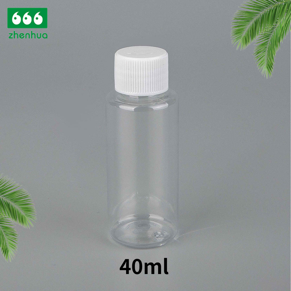 15ml/30ml/40ml/60ml/100ml Cylinder Transparent/Dark Blue BPA-free Plastic PET Concentrates/Extracts Bottle with White PE Lined Screw Cap/Alumnium Screw Cap