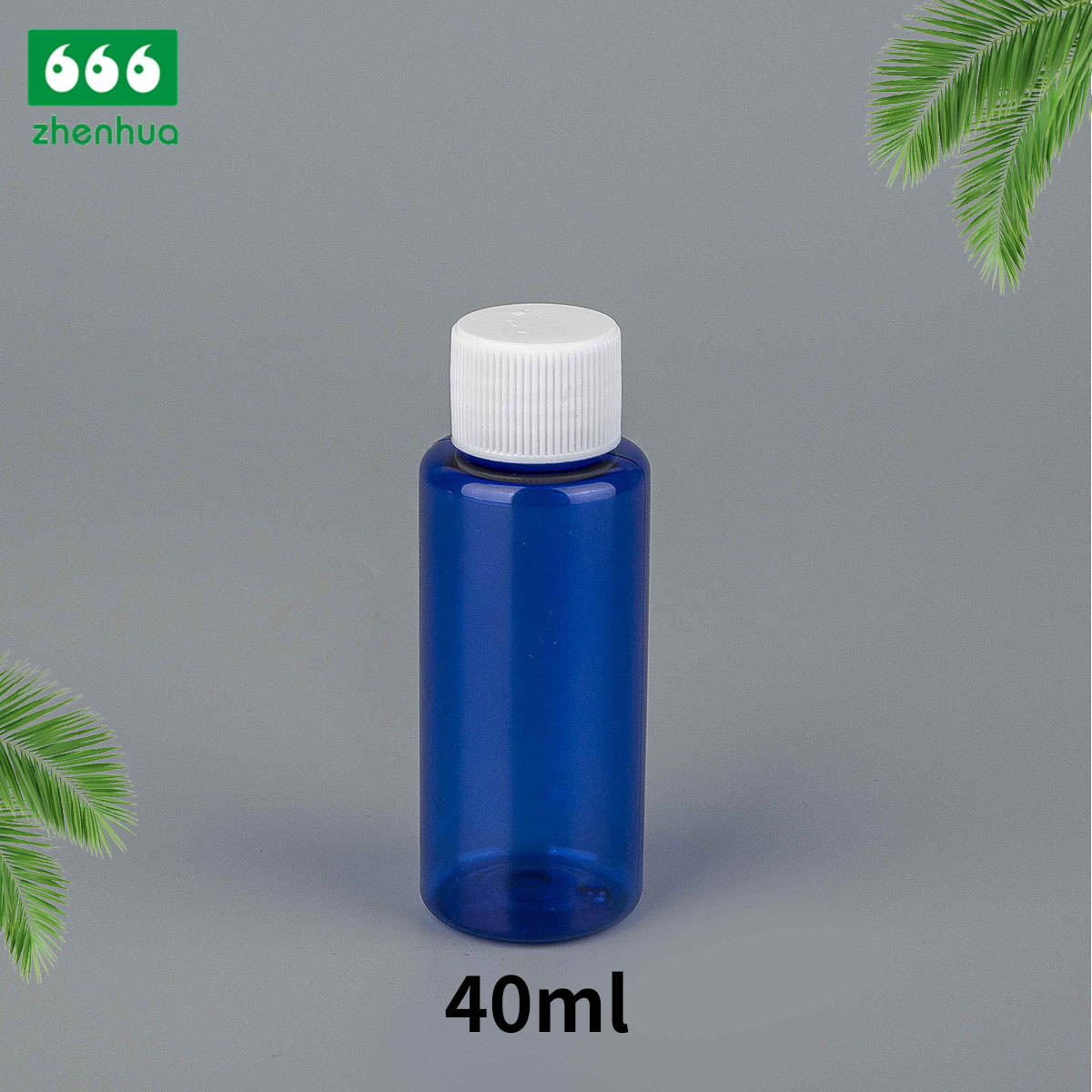 15ml/30ml/40ml/60ml/100ml Cylinder Transparent/Dark Blue BPA-free Plastic PET Concentrates/Extracts Bottle with White PE Lined Screw Cap/Alumnium Screw Cap