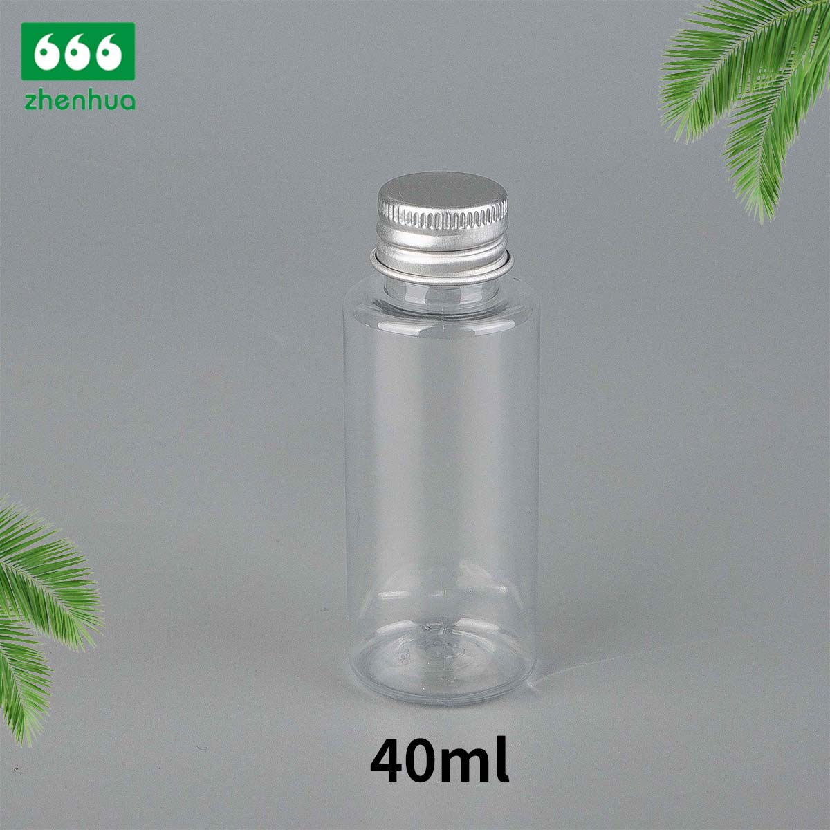 15ml/30ml/40ml/60ml/100ml Cylinder Transparent/Dark Blue BPA-free Plastic PET Concentrates/Extracts Bottle with White PE Lined Screw Cap/Alumnium Screw Cap