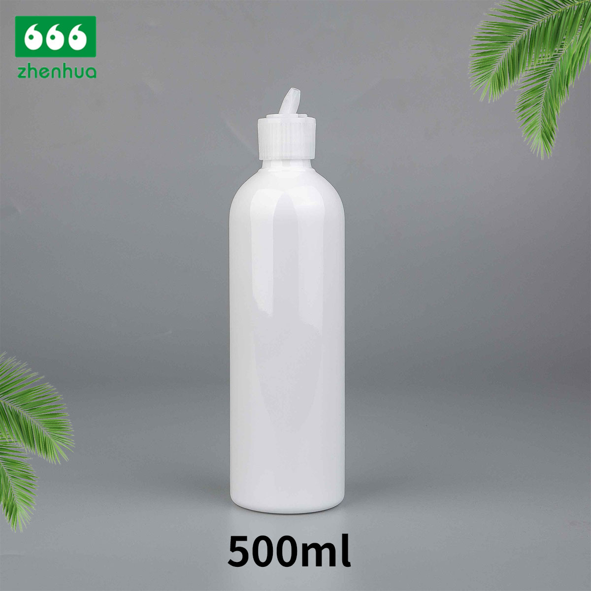 250ml/300ml/500ml 8oz/10oz/16oz Plastic PET Transparent Round Squeezable Gel Bottle with Nozzle Spout Cap