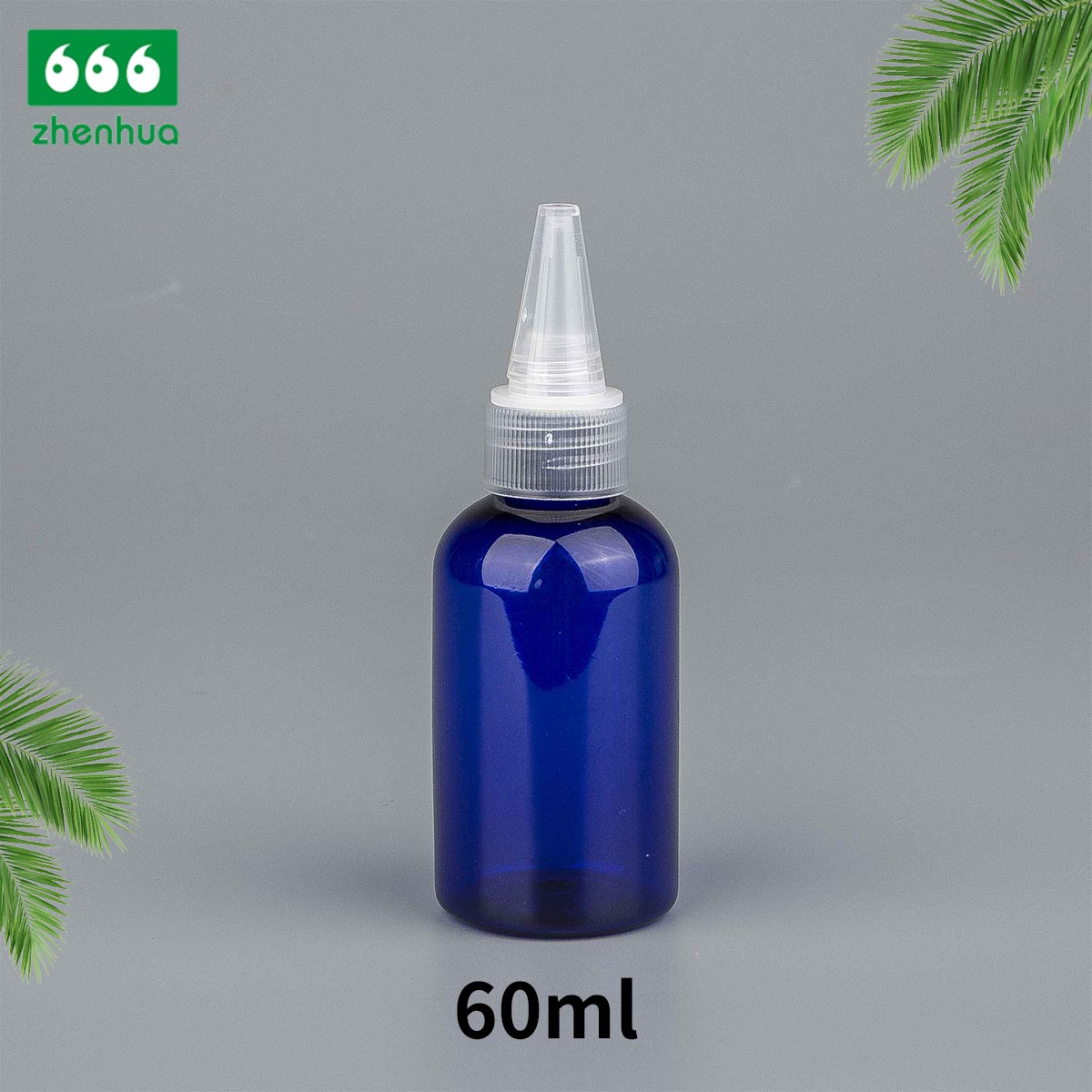 60ml/100ml/120ml/250ml/500ml 2oz/3oz/4oz/8oz/16oz Amber/Clear/Blue Plastic PET Liquid Aqueous Dispensing Bottle Pigment Bottle with Twist Spout Dropper Cap