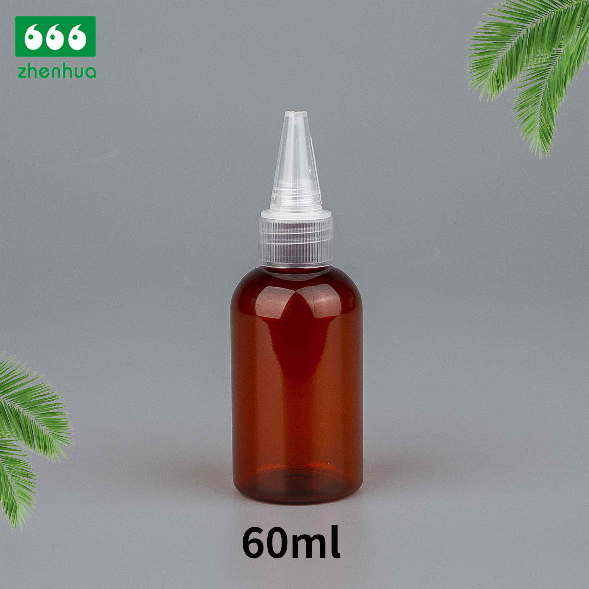 60ml/100ml/120ml/250ml/500ml 2oz/3oz/4oz/8oz/16oz Amber/Clear/Blue Plastic PET Liquid Aqueous Dispensing Bottle Pigment Bottle with Twist Spout Dropper Cap