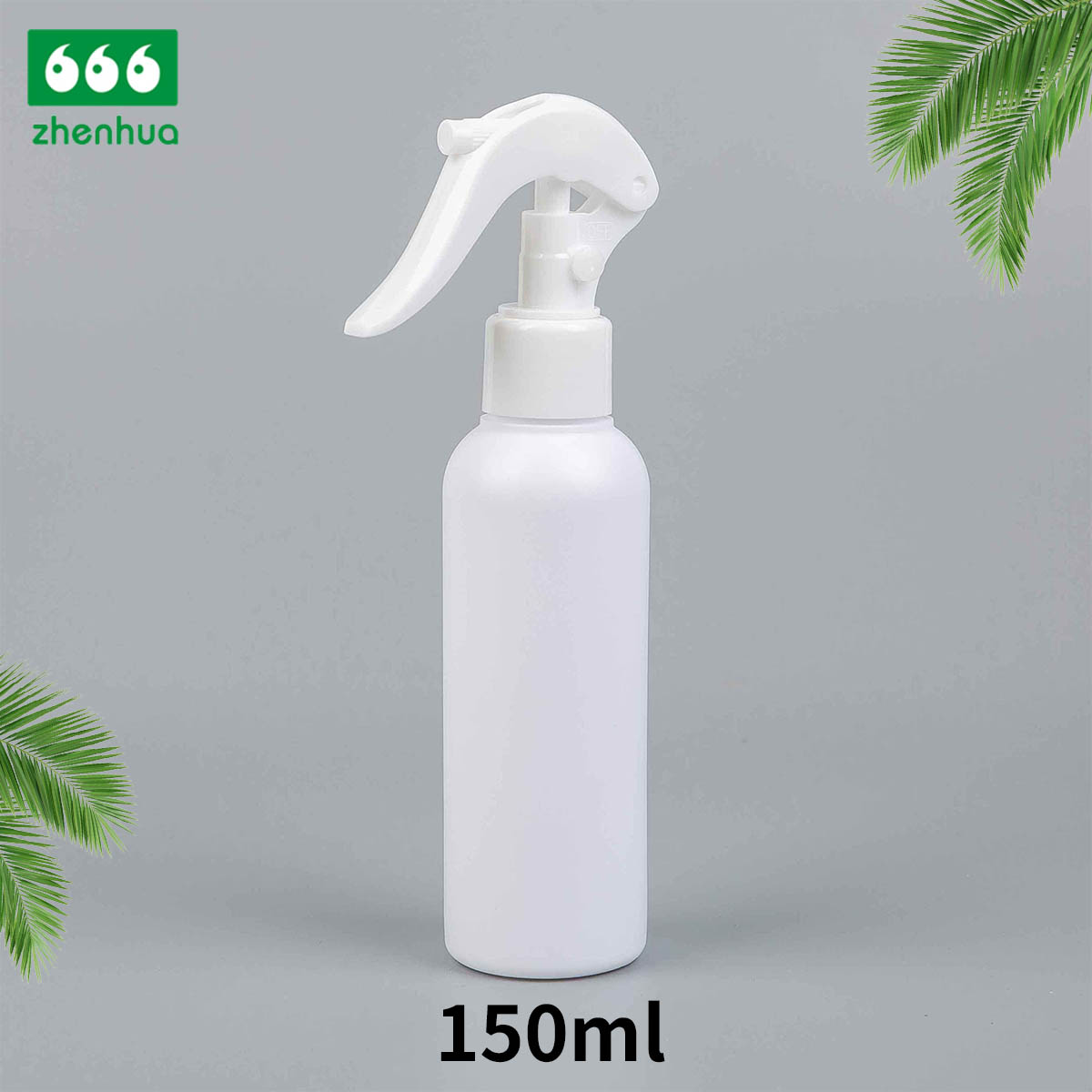 60ml/100ml/120ml/150ml/240ml 2oz/3oz/4oz/5oz/8oz Black/White/Silver Plastic HDPE Bullet Bottle with Mini Trigger Sprayer