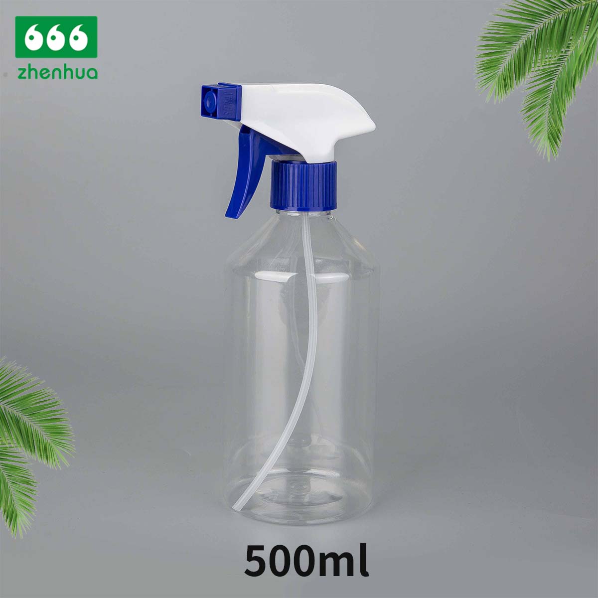 500ML 16OZ Clear Plastic PET Sloping Shoulder Lotion Bottle with Lotion Pump