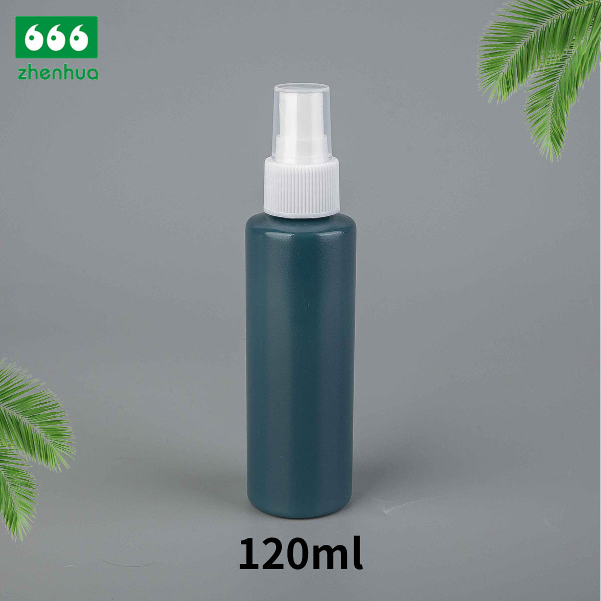 120ml/250ml 4oz/8oz PET Plastic Frosted Sepia/Clear Cylinder Skincare Spray Bottle with Fine Mist Sprayer