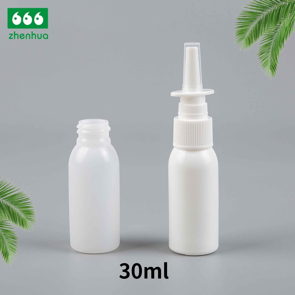15ml 20ml 30ml 40ml Plastic HDPE Medical Nasal Spray Bottle with Nasal Throat Sprayer/ Long Nozzle Nasal Sprayer